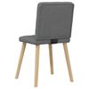 vidaXL Dining Chairs 6 pcs Dark Grey Fabric