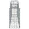 vidaXL Arched Gabion Baskets 6 pcs 200x30x60/80 cm Galvanised Iron