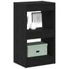 vidaXL Book Cabinet Black Oak 40 x 30 x 71.5 cm Engineered Wood