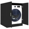 vidaXL Washing Machine Cabinet Black 71x71.5x91.5 cm