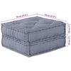 vidaXL Modular Sofa 4 pcs Grey Fabric