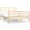 vidaXL Bed Frame without Mattress Solid Wood Pine 135x190 cm Double Double