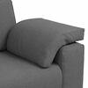 vidaXL Sofa 140cm Dark Grey Fabric