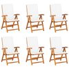 vidaXL 7 Piece Garden Dining Set with Cushions Solid Teak Wood