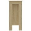 vidaXL Bar Table with Shelf Sonoma Oak 102x50x103.5 cm Engineered Wood