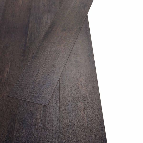 vidaXL Flooring Planks 18 pcs Dark Grey 5.26 m&sup2; PVC
