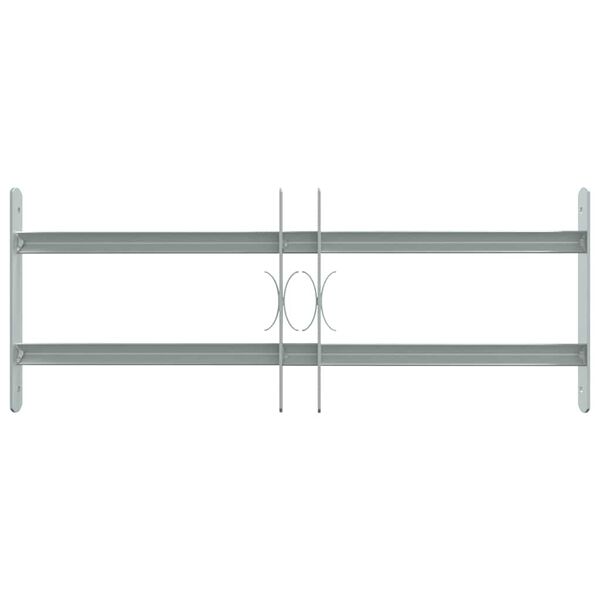 Adjustable Security Grille for Windows with 2 Crossbars 500-650 mm