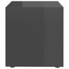 vidaXL TV Cabinets 2 pcs High Gloss Grey 37x35x37 cm Engineered Wood