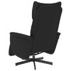 vidaXL Massage Recliner Chair with Footrest Black Faux Leather
