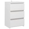 vidaXL Bed Cabinet White 40x35x62.5 cm Engineered Wood
