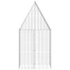 vidaXL Rabbit Cage Silver 100 x 100 x 210 cm Galvanised Steel