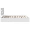 vidaXL Bed Frame with Drawer White 150 x 200 cm Engineered Wood