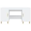 vidaXL Desk White 140x50x75 cm Engineered Wood