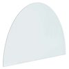 vidaXL Fireplace Glass Plate Transparent 800 x 600 mm Glass