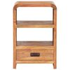 vidaXL Bedside Table 40x30x60 cm Solid Acacia Wood Honey Finish