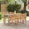 vidaXL Garden Table with U-shaped Legs 140x80x75 cm Solid Wood Acacia