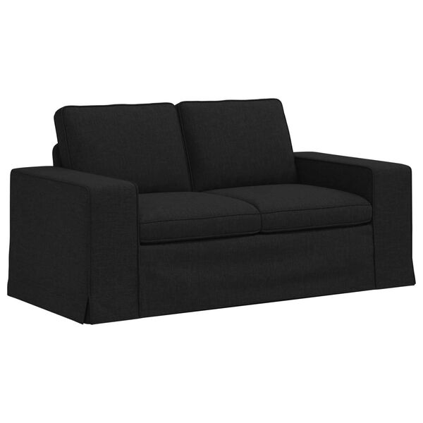 vidaXL Sofa Black 162 x 80 x 82 cm Fabric