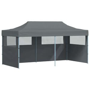 vidaXL Folding Pop-up Partytent with Sidewalls 3x6 m Anthracite