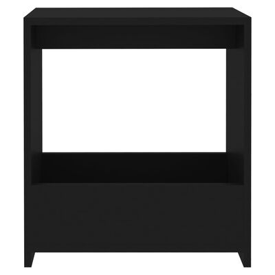 vidaXL Side Table Black 50x26x50 cm Engineered Wood