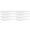 vidaXL Bookshelf Boards 8 pcs High Gloss White 80x50x1.5 cm Engineered Wood