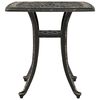 vidaXL Garden Table Bronze 53x53x53 cm Cast Aluminium