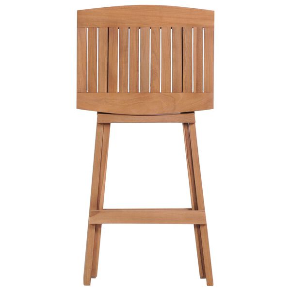 vidaXL Folding Bar Stools 4 pcs Solid Teak Wood