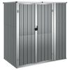 vidaXL Garden Tool Shed Grey 161x89x161 cm Galvanised Steel