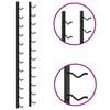 vidaXL Wall Mounted Wine Racks for 12 Bottles 2 pcs Black Iron