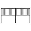 vidaXL Metal Replace Headboard Black 180 cm