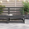 vidaXL Garden Middle Sofa Grey Solid Wood Pine