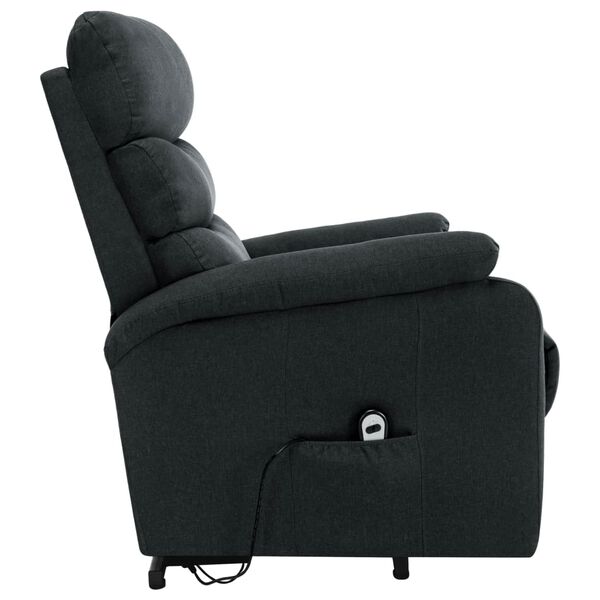 vidaXL Stand up Massage Chair Dark Grey Fabric