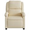 vidaXL Massage Recliner Chair Cream Fabric