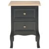 vidaXL Bedside Cabinets 2 pcs Black 35x30x49 cm MDF