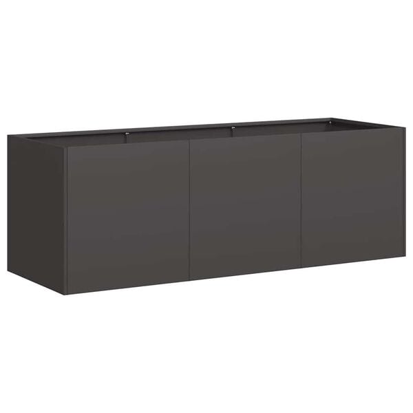 vidaXL Planter Black 120x40x40 cm Cold-rolled Steel