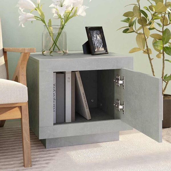 vidaXL Coffee Table Concrete Grey 51x50x45 cm Engineered Wood