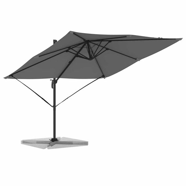 vidaXL Roma Parasol Anthracite 286 x 285 x 265 cm
