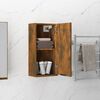 vidaXL Wall-mounted Bathroom Cabinet Smoked Oak 32x20x67 cm
