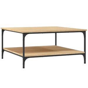 vidaXL Coffee Table Sonoma Oak 80x80x40 cm Engineered Wood