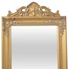 vidaXL Free-Standing Mirror Baroque Style 160x40 cm Gold