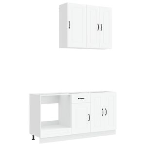 vidaXL Kitchen Unit KALMAR 5 pcs White Engineered Wood