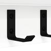 vidaXL Wall-Mounted Coat Rack Wall-mounted White 60 x 10.5 x 10.5 cm