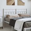 vidaXL Metal Replace Headboard White 135 cm
