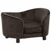 vidaXL Dog Sofa Brown 69x49x40 cm Plush
