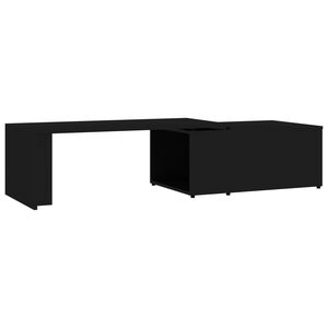 vidaXL Coffee Table | Black | Engineered wood | Large | Coffee Table