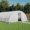 vidaXL Greenhouse with Steel Frame White 80 m&sup2; 16x5x2.3 m