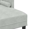 vidaXL Sofa Set with Cushion Light Grey Polyester