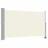 vidaXL Side Awning | Cream screen, Grey stand