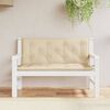 vidaXL Garden Bench Cushions 2 pcs Beige 120x50x7 cm Oxford Fabric