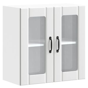 vidaXL Kitchen Wall Cabinet with Glass Door "Lucca" White