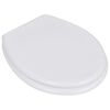 vidaXL Toilet Seats with Lids 2 pcs MDF White